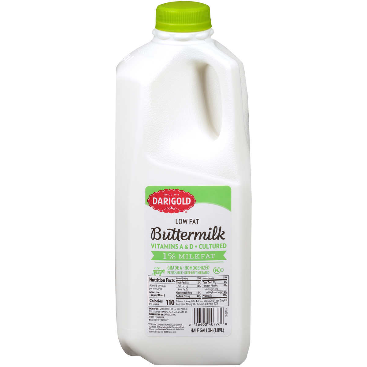 Low Fat Buttermilk Half Gallon Costco