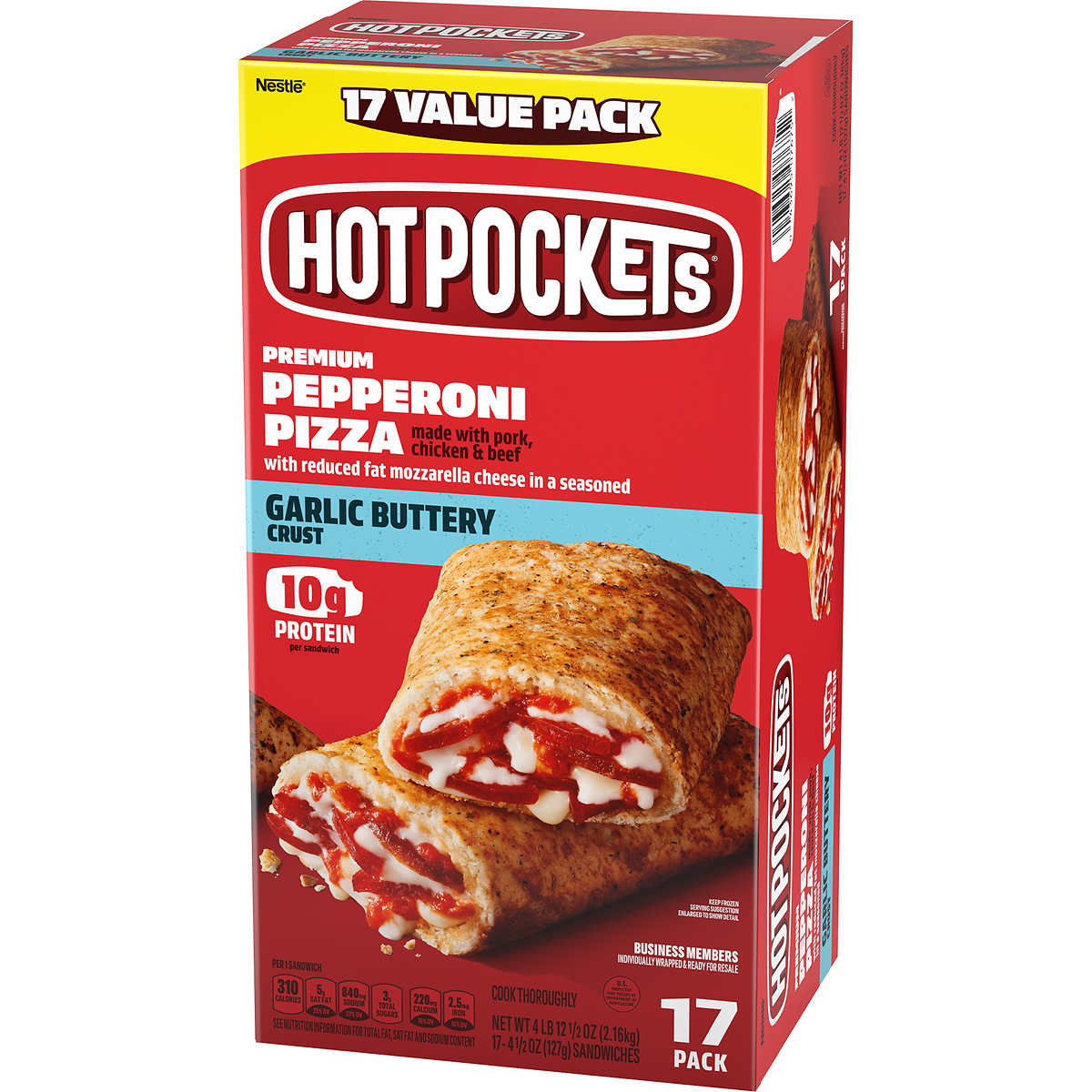 Hot Pockets Pepperoni Pizza 4 5 Oz 17 Ct