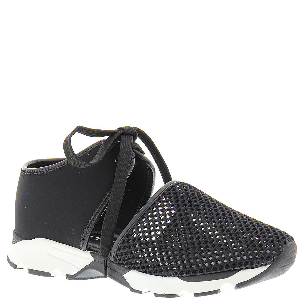 All black store mesh sneakers