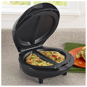 Better Chef Electric Double Omelette Maker in Black