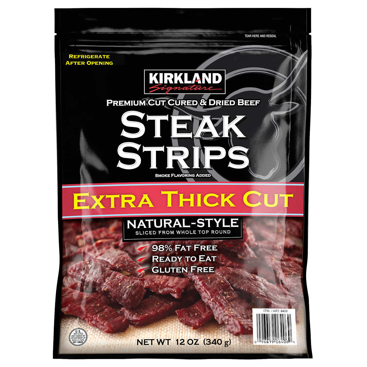 Kirkland Signature Premium Extra Thick Steak Strips, 12 oz
