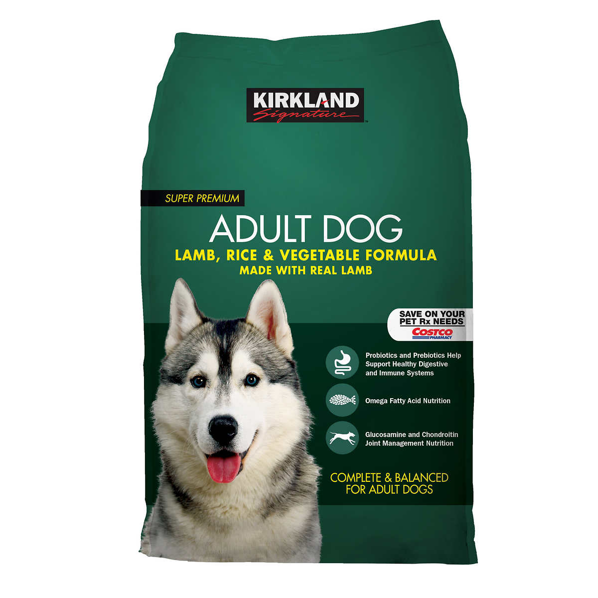 Kirkland Signature Adult Formula Lamb Rice And Vegetable Dog Food 40 Lb