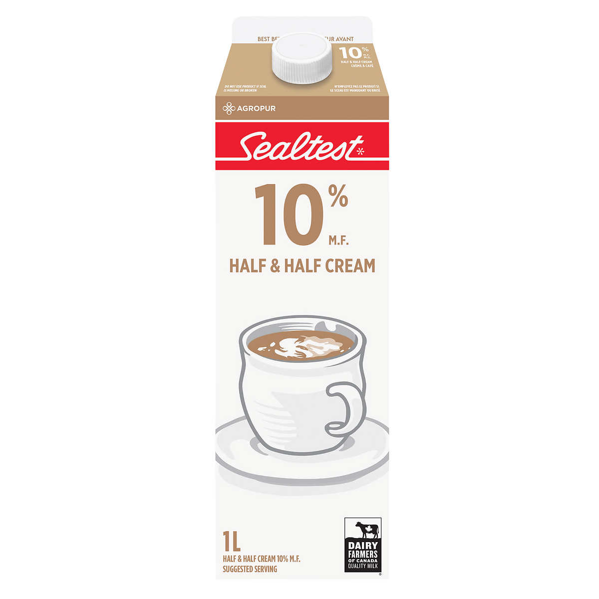 Sealtest 10 Half And Half Cream 1 L Costco