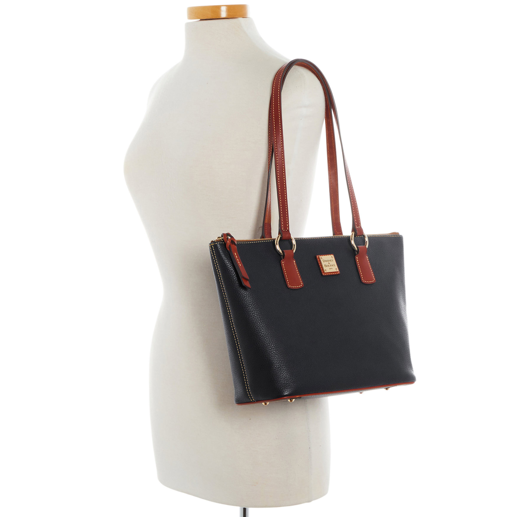 Dooney & Bourke Pebble Grain Small Wren Zip Tote