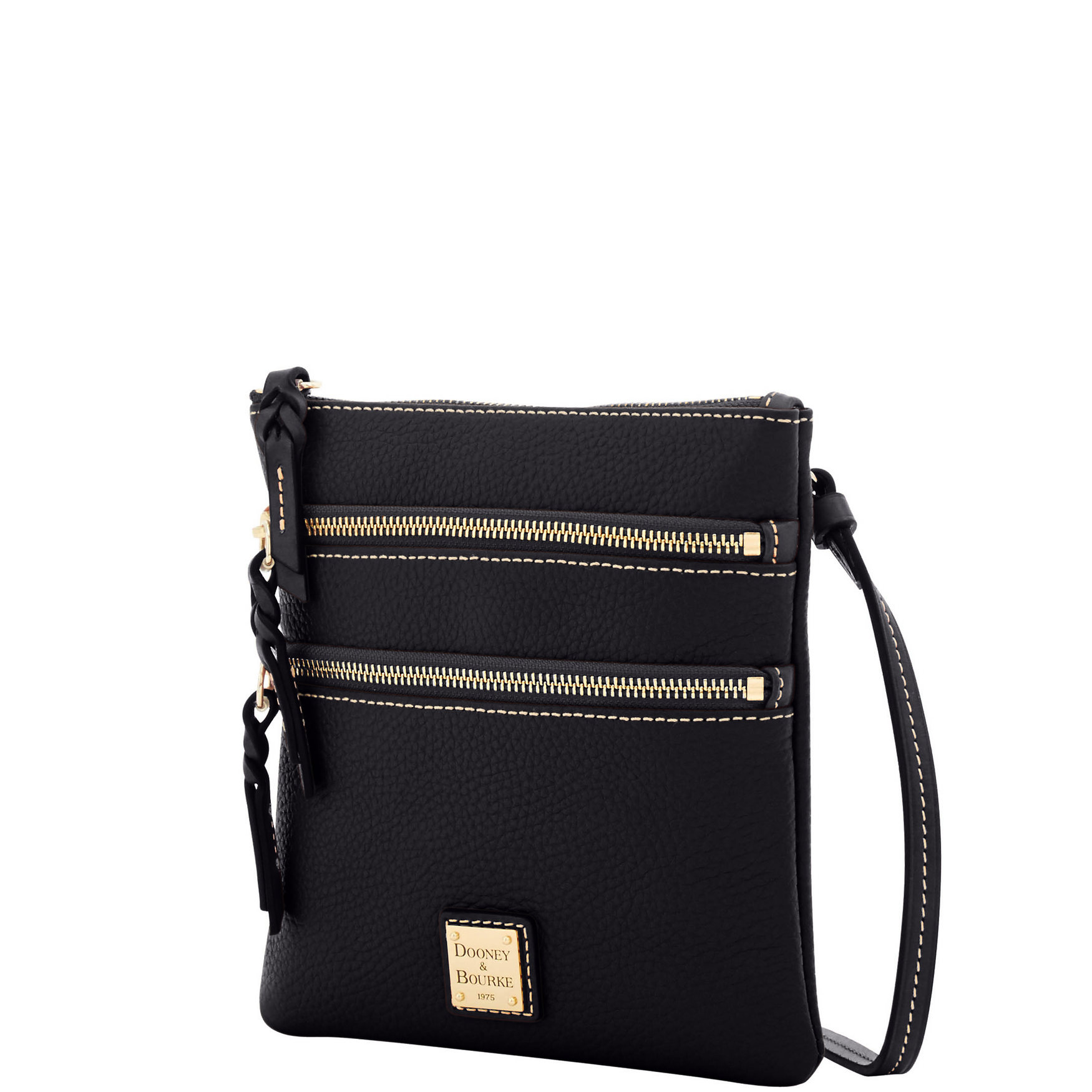 Dooney & Bourke Pebble Grain North South Triple Zip