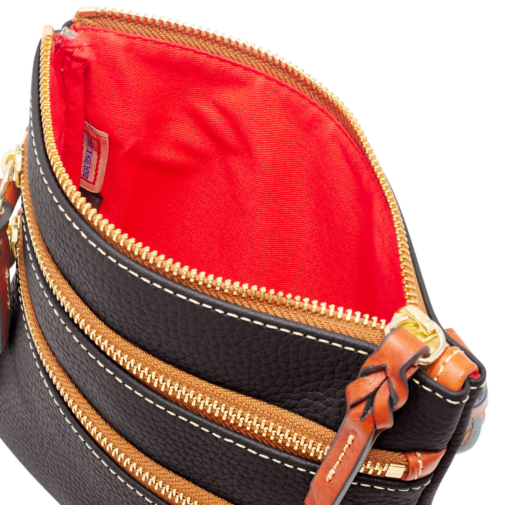 Dooney & Bourke Pebble Grain North South Triple Zip