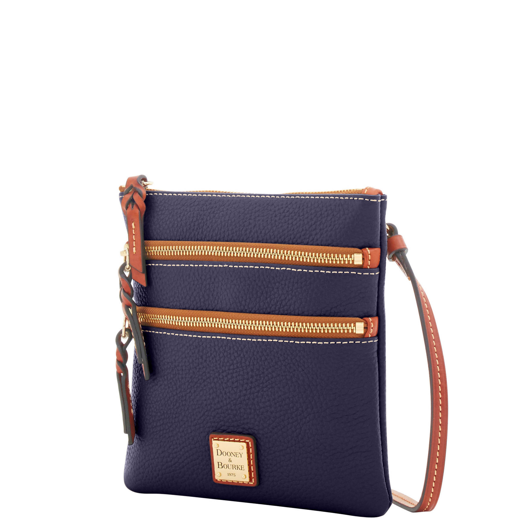 Dooney & Bourke Pebble Grain North South Triple Zip