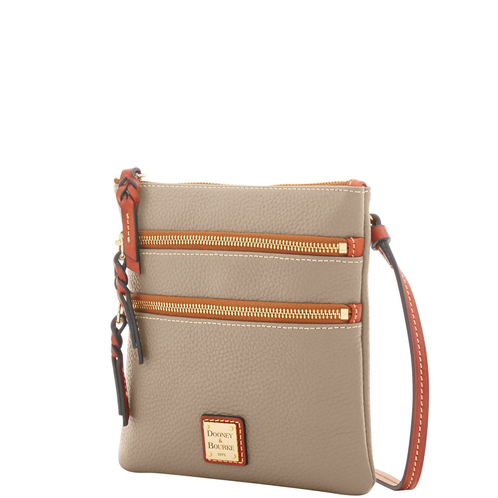 Dooney & Bourke Pebble Grain North South Triple Zip