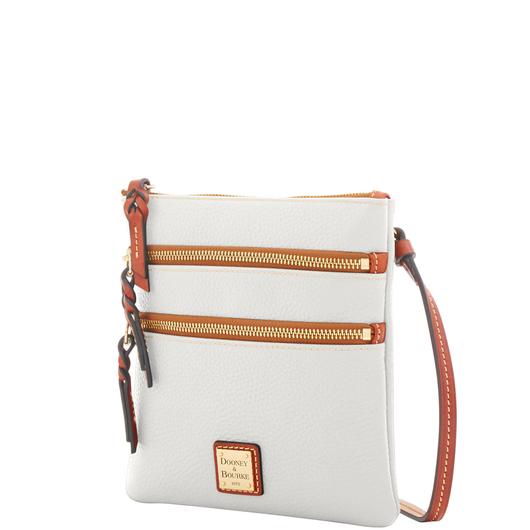 Dooney & Bourke Pebble Grain North South Triple Zip