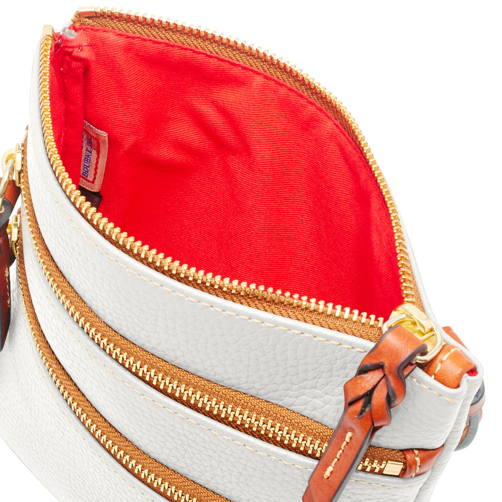 Dooney & Bourke Pebble Grain North South Triple Zip