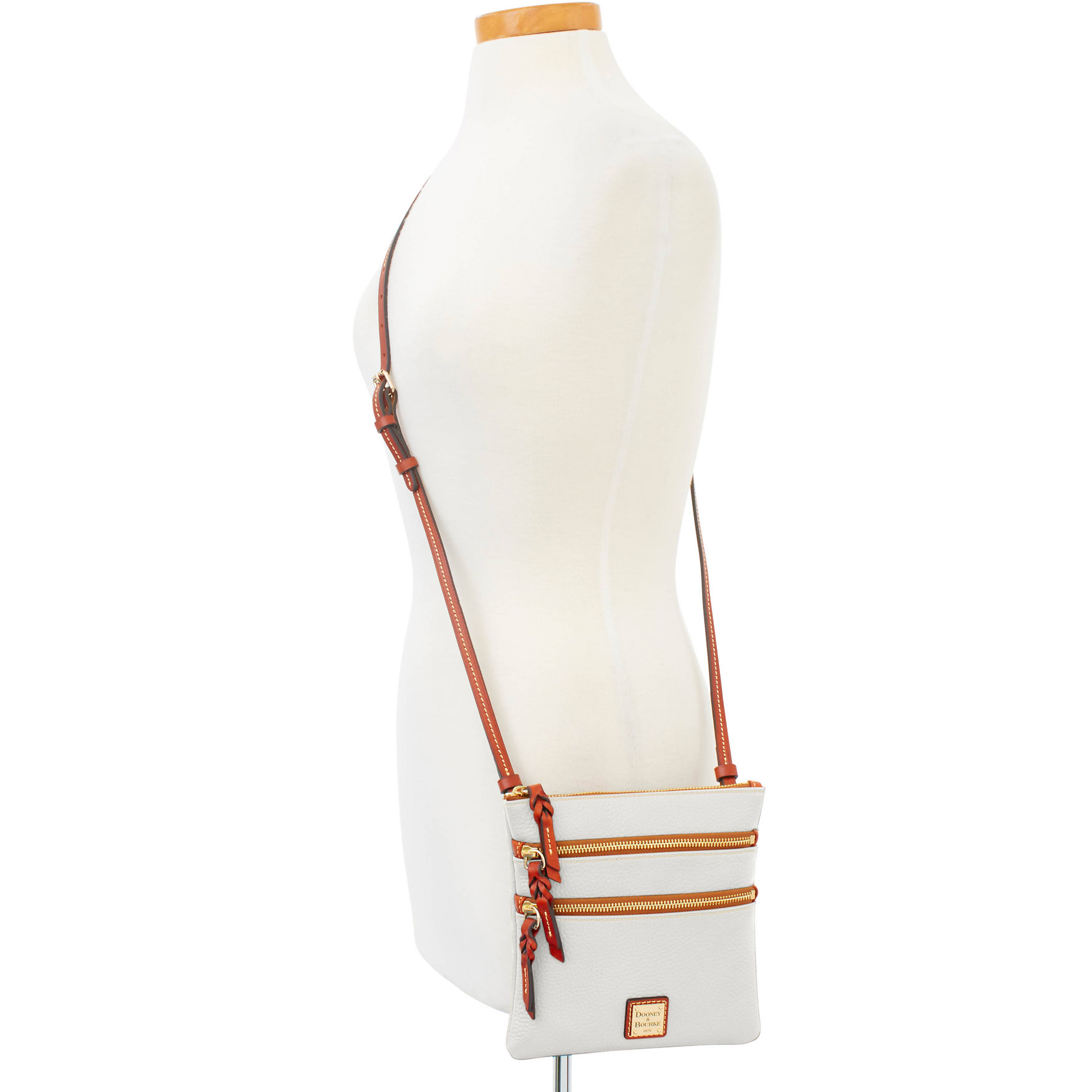 Dooney & Bourke Pebble Grain North South Triple Zip