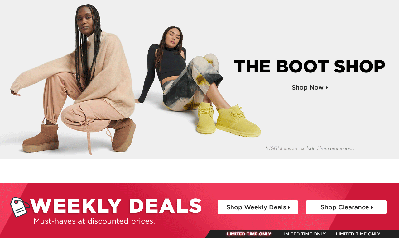 Shop Boots and Weekly Deals