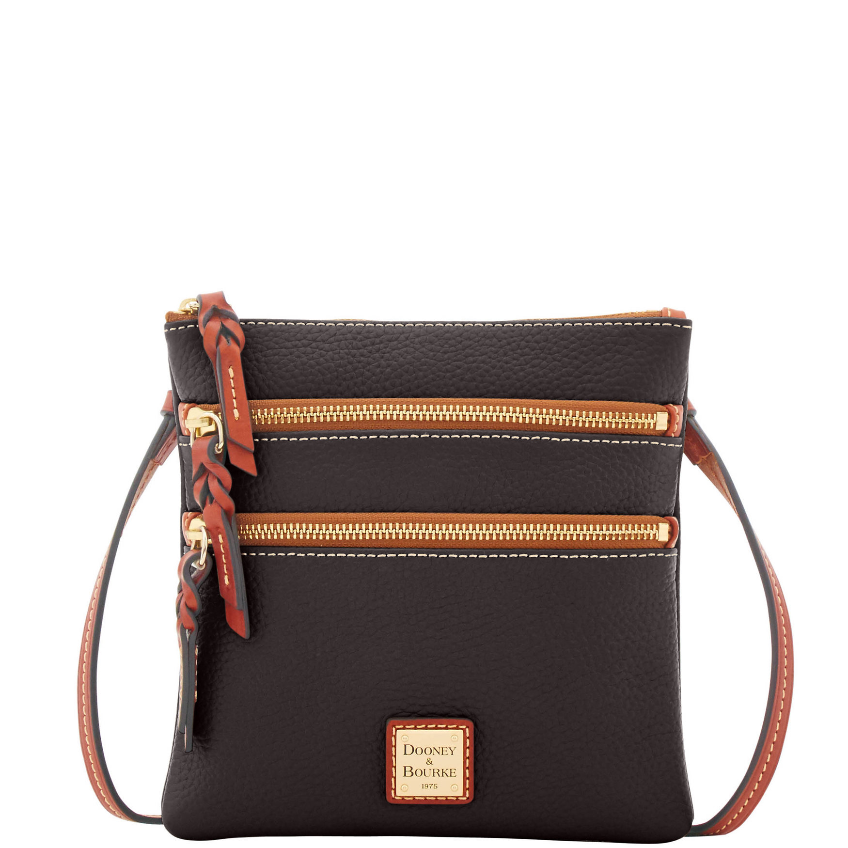 Dooney & Bourke Pebble Grain North South Triple Zip