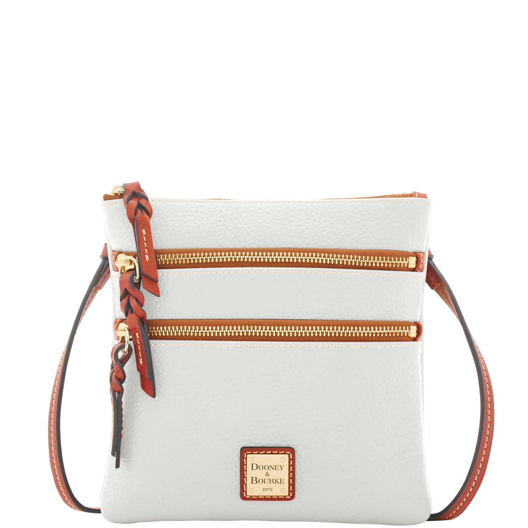 Dooney & Bourke Pebble Grain North South Triple Zip