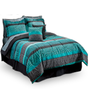 Cathay Home Ultra Plush Goose Down Alternative Reversible Comforter Set - King, Chocolate/Cream, 3-Piece Microfiber Bedding Set