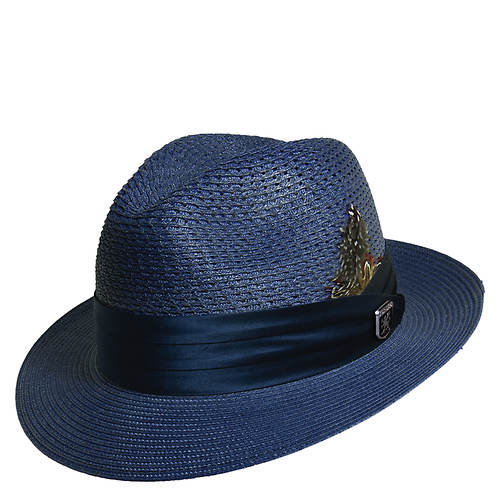 Stacy Adams Men's Pinch Front Open Weave Fedora | FREE Shipping at ...
