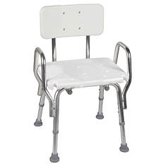 DMI Heavy-Duty Shower Chair with Back