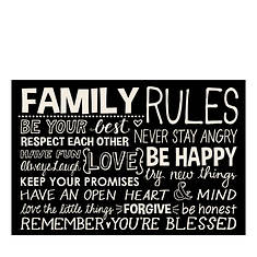Family Rules Doormat