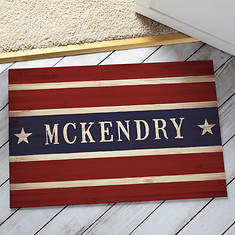 Personalized Stars and Stripes Doormat