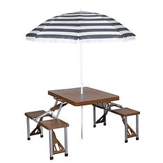 Stansport Portable Picnic Table and Umbrella