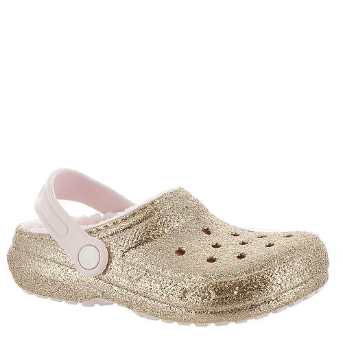 Crocs™ Classic Glitter Lined Clog (Girls' Infant-Toddler-Youth) - Color ...