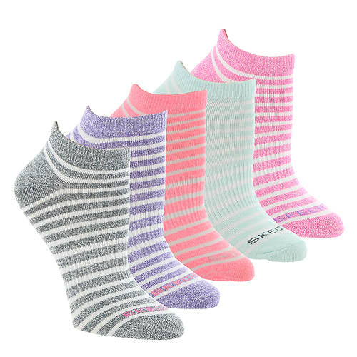 Skechers Women's S108410 Low-Cut 5-Pack Socks - Color Out of Stock ...