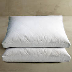233-Thread Count Quilt Goose Down Pillows 2-Pack