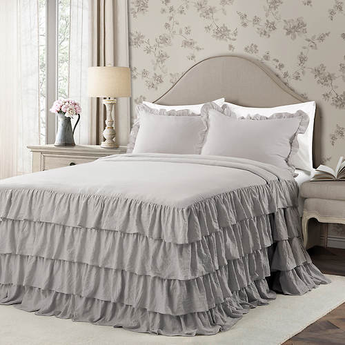 Lush Decor Allison Ruffle Skirt Bedspread - Color Out of Stock | Stoneberry