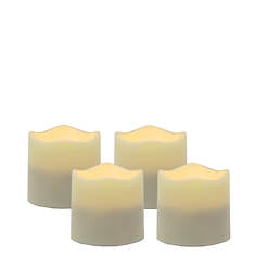 Pacific Accents Flameless LED Tea Light Candles 4-Pack
