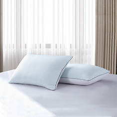 Serta 233-Thread Count White Goose Feather Bed Pillow 2-Pack