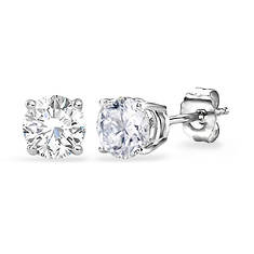 Certified Round DIA Stud Earrings 10K Gold 0.12ct