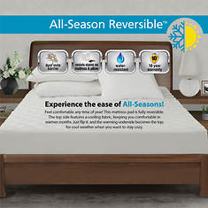 All-in-One Textile Cooling/Warming Fitted Mattress Pad