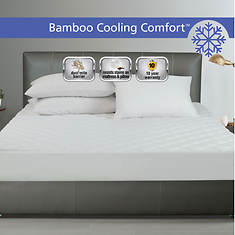 All-in-One Textile Cooling Bamboo Fitted Mattress Pad
