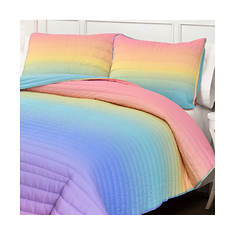 Lush Décor Rainbow Ombre Quilt Set