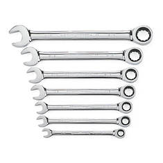 GearWrench 7-Piece Metric Ratcheting Combination Wrench Set