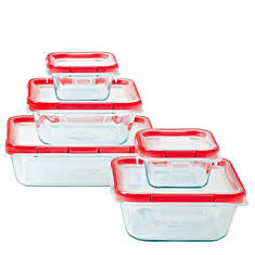 Pyrex® Freshlock 10-Piece Glass Storage Set