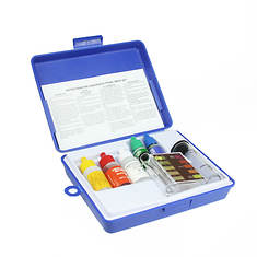 Pool Central 5-Piece Swimming Pool Test Kit with Tester Block and Case