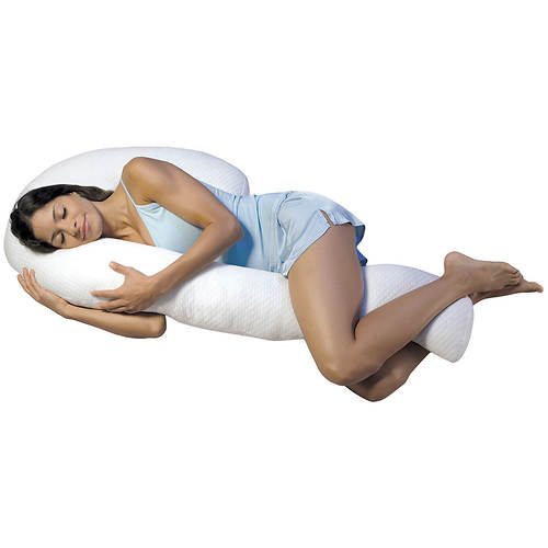 Contour SWAN Body Pillow, Includes Mesh Wash Bag
