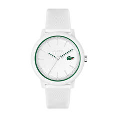 Lacoste Silicone Strap Watch White Dial