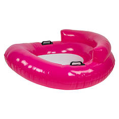 Northlight 43" Pink Bubble Seat Inflatable Swimming Pool Float