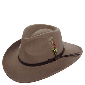 Scala Classico Men's Crushable Felt Outback Hat 