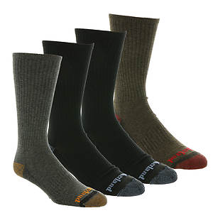 aventuras casual Espere Timberland Men's Comfort Crew 4-Pack Socks | FREE Shipping at ShoeMall.com