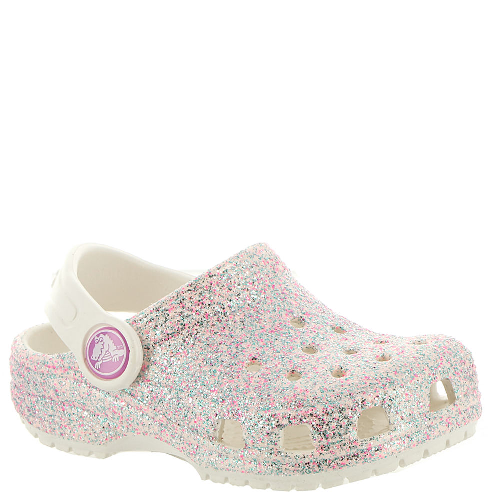 Boys Slip on Shoe for Toddlers Girls Crocs Kids Classic Glitter Clog 