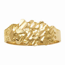 Men's 10K Gold Nugget Ring