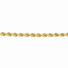 20" 10K Gold Hollow Rope Chain