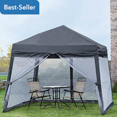 Folding Pop-Up Canopy With Mosquito Net