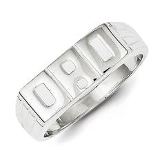 Men's Sterling Silver Dad Ring