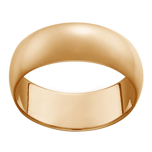 14K Gold-Plated Wide Wedding Band