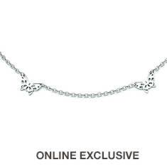 Stainless Steel 9" Butterfly Anklet