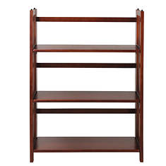 Casual Home 27.5" 3-Tier Folding Bookcase